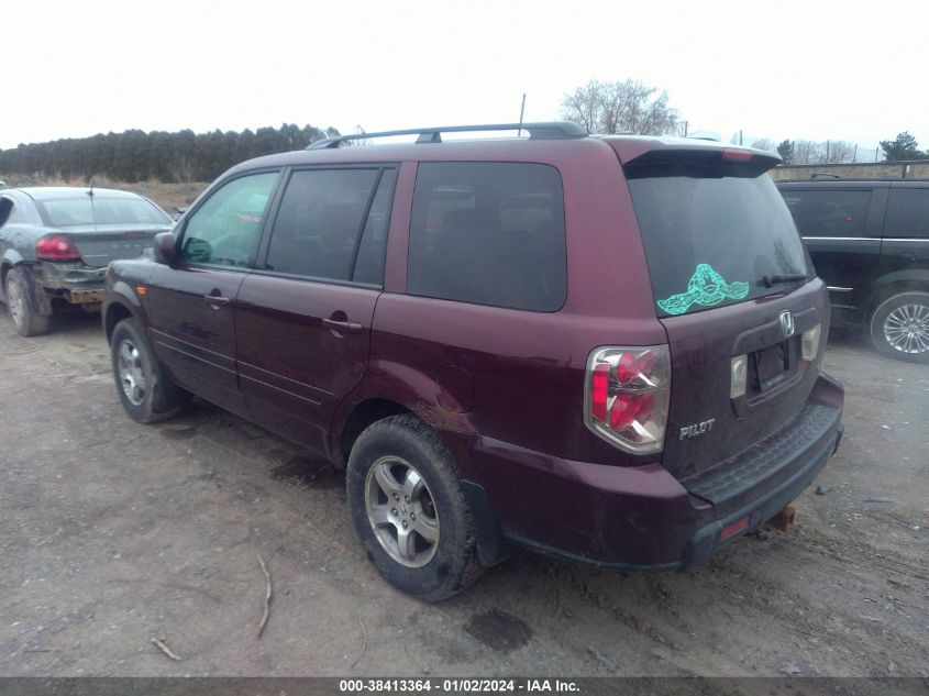 2007 Honda Pilot Ex-L VIN: 2HKYF18557H535300 Lot: 39154220