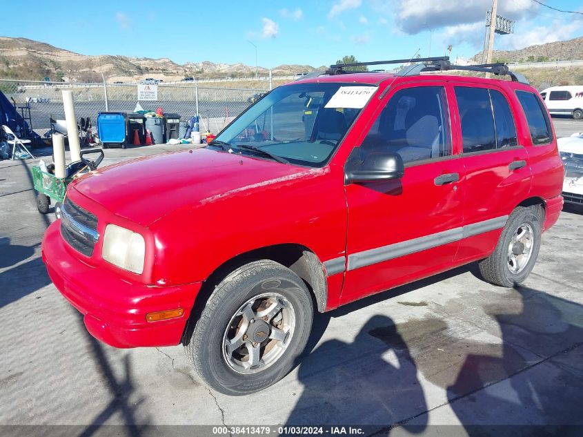 2000 Chevrolet Tracker Hard Top VIN: 2CNBJ13C2Y6949131 Lot: 38413479