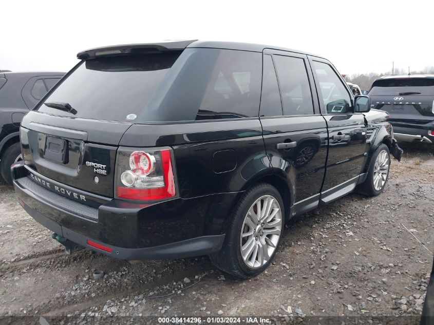 2010 Land Rover Range Rover Sport Hse VIN: SALSK2D40AA256770 Lot: 38414296