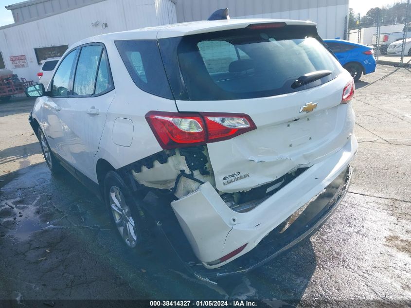 2018 Chevrolet Equinox Ls VIN: 3GNAXREV4JS500740 Lot: 38414327