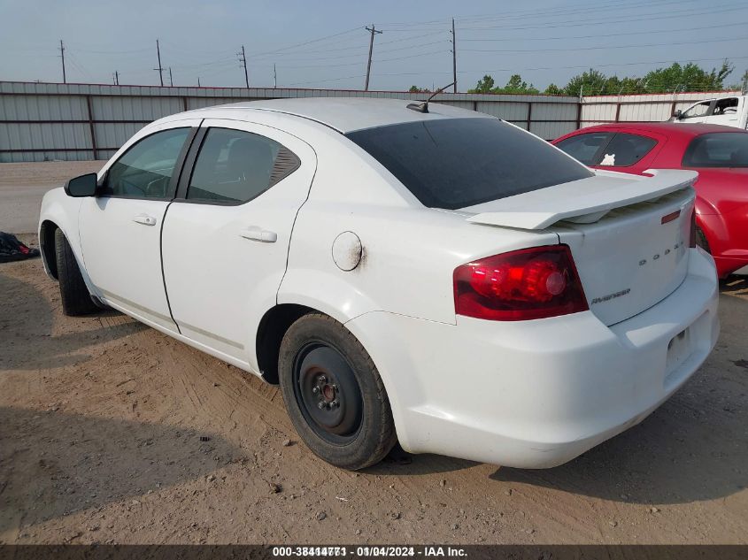 2014 Dodge Avenger Se VIN: 1C3CDZAB6EN174580 Lot: 38414771