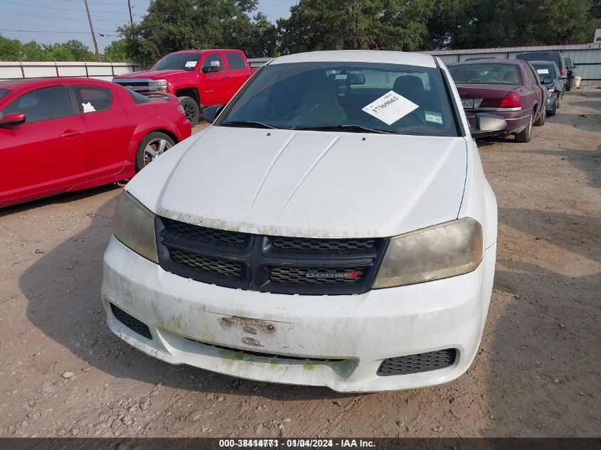 2014 Dodge Avenger Se VIN: 1C3CDZAB6EN174580 Lot: 38414771