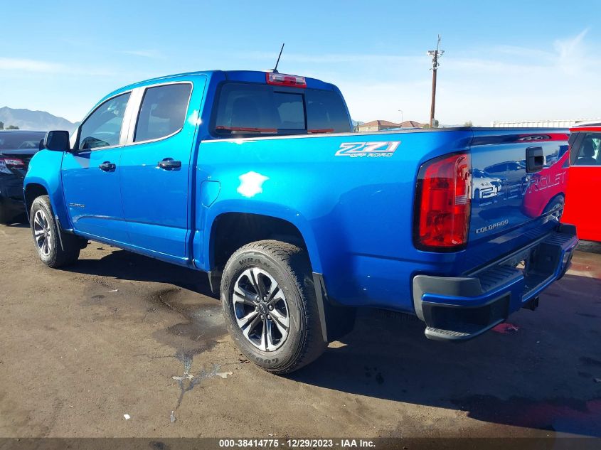 2021 Chevrolet Colorado 4Wd Short Box Z71 VIN: 1GCGTDEN8M1248501 Lot: 38414775