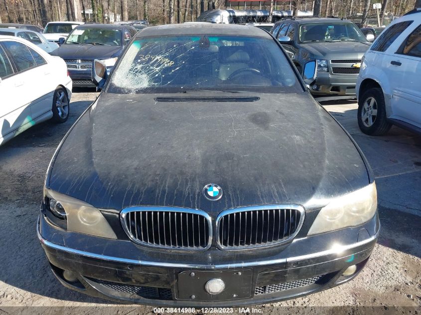 2006 BMW 750I VIN: WBAHL83536DT05930 Lot: 38414988