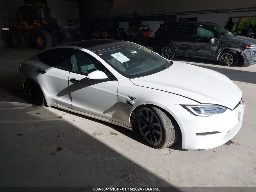 2022 Tesla Model S Dual Motor All-Wheel Drive VIN: 5YJSA1E57NF470101 Lot: 38415104