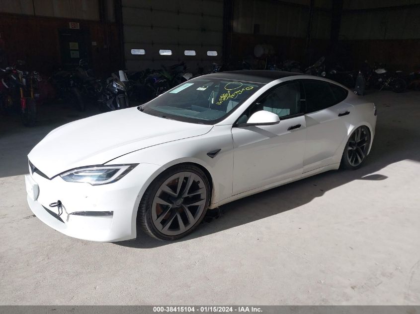 2022 Tesla Model S Dual Motor All-Wheel Drive VIN: 5YJSA1E57NF470101 Lot: 38415104