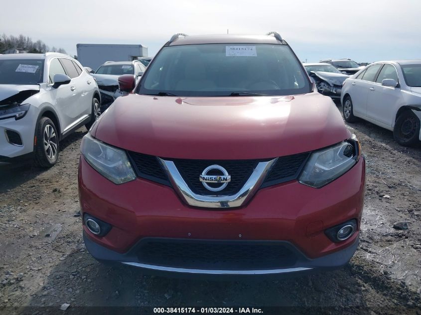 2016 Nissan Rogue Sl VIN: 5N1AT2MV8GC781514 Lot: 38415174