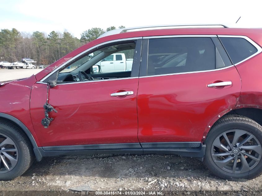 2016 Nissan Rogue Sl VIN: 5N1AT2MV8GC781514 Lot: 38415174