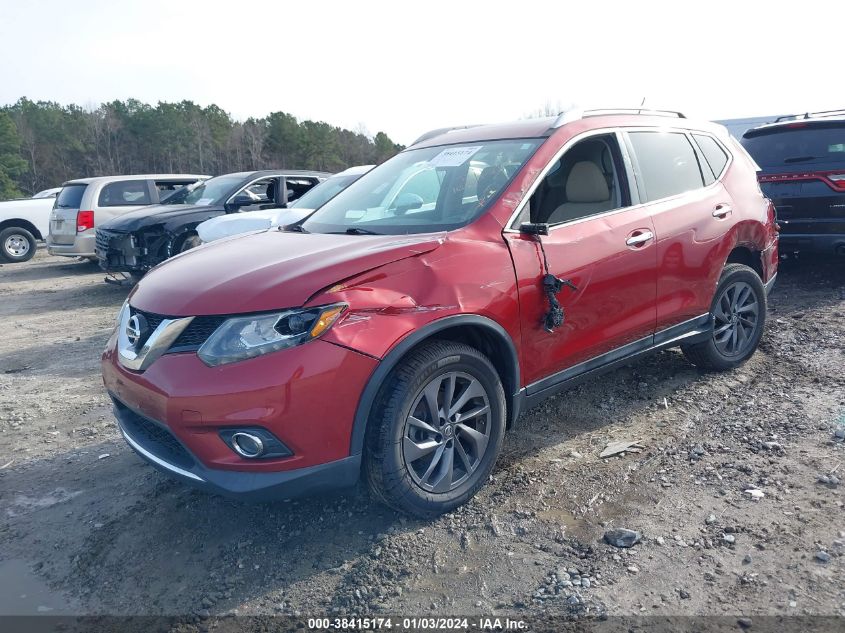 2016 Nissan Rogue Sl VIN: 5N1AT2MV8GC781514 Lot: 38415174