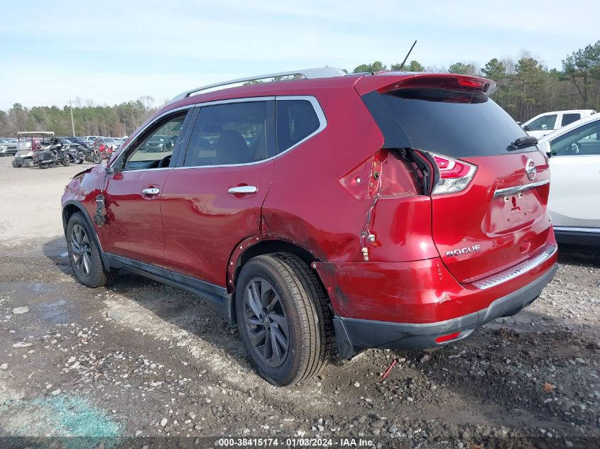 2016 Nissan Rogue Sl VIN: 5N1AT2MV8GC781514 Lot: 38415174