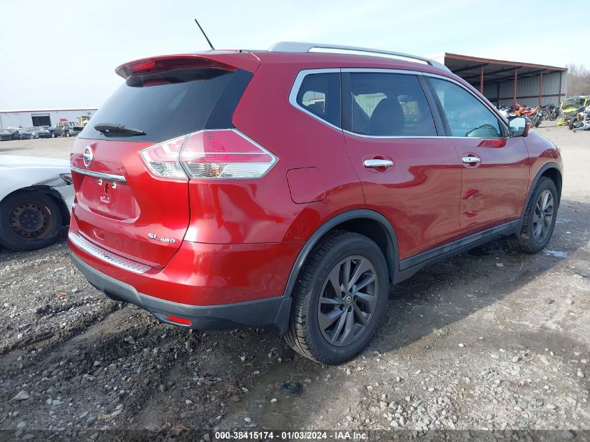 2016 Nissan Rogue Sl VIN: 5N1AT2MV8GC781514 Lot: 38415174