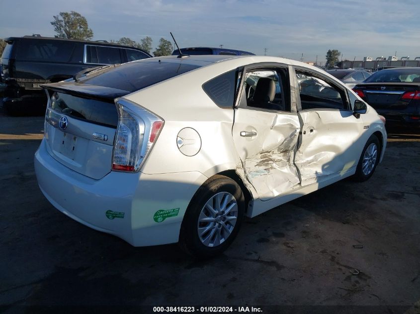 2012 Toyota Prius Plug-In Advanced VIN: JTDKN3DP1C3024684 Lot: 38416223