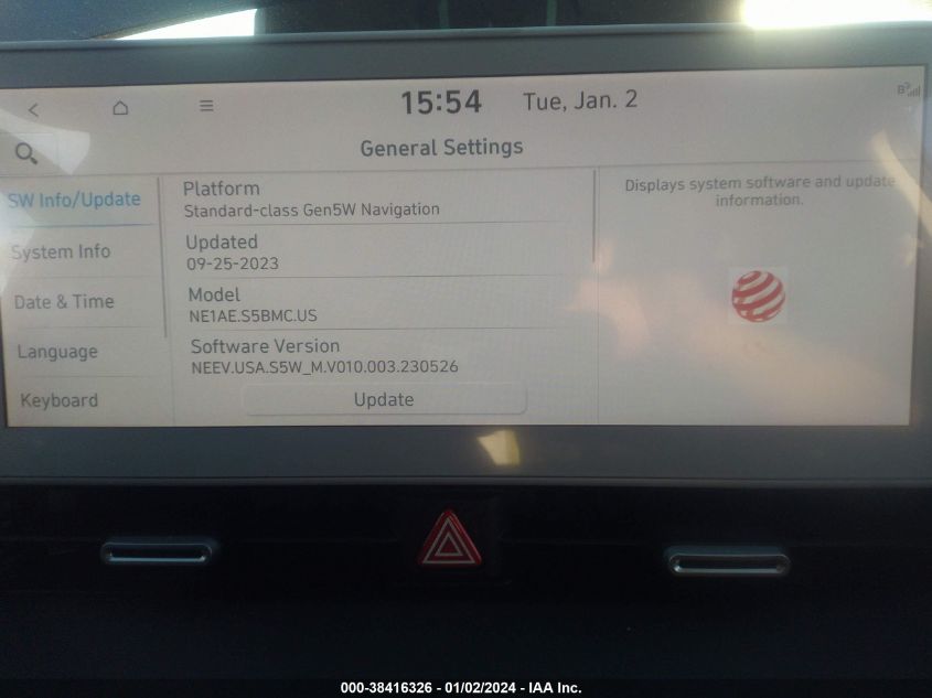 2022 Hyundai Ioniq 5 Sel VIN: KM8KNDAF7NU096743 Lot: 38416326