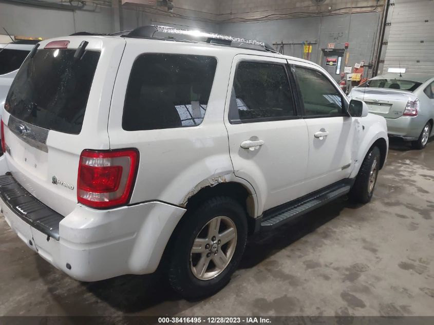 2008 Ford Escape Hybrid VIN: 1FMCU59H18KA89869 Lot: 38416495