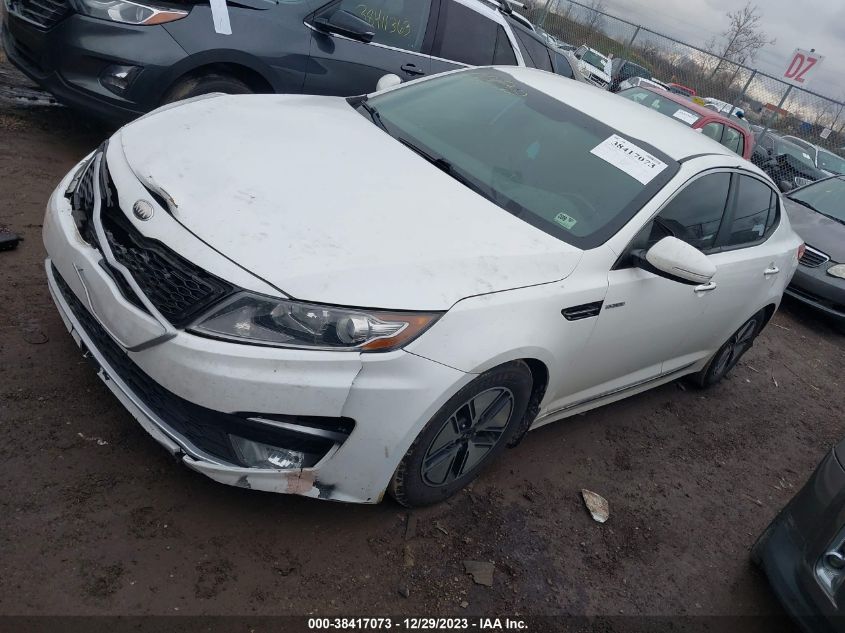 2013 Kia Optima Hybrid Lx VIN: KNAGM4AD7D5045258 Lot: 38417073