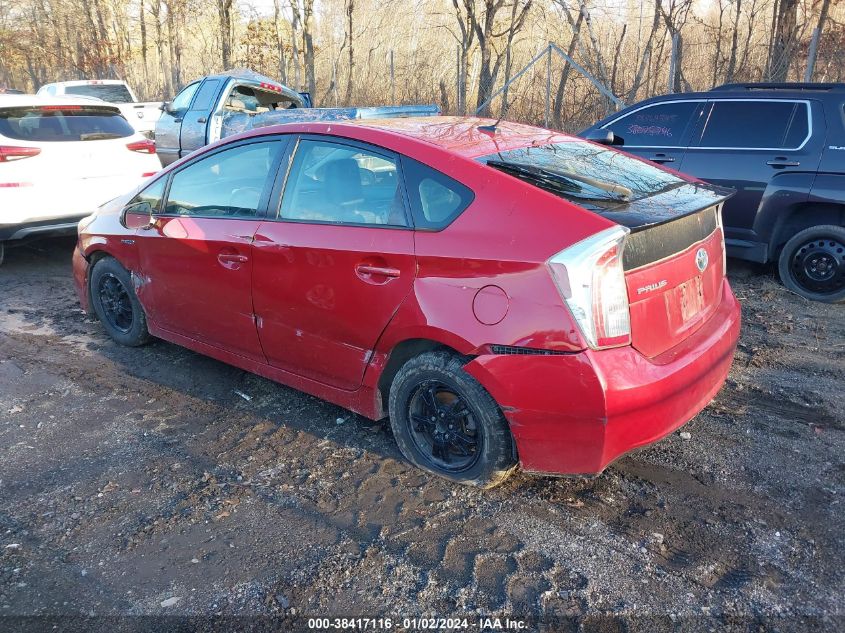 2013 Toyota Prius Four VIN: JTDKN3DU4D0354019 Lot: 38417116