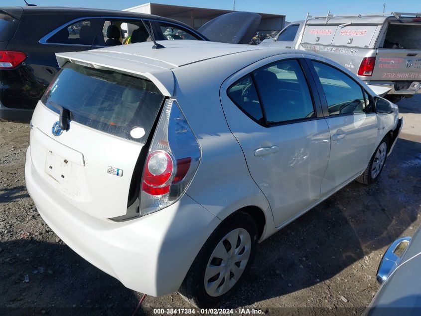 2012 Toyota Prius C Two VIN: JTDKDTB39C1018467 Lot: 38417384