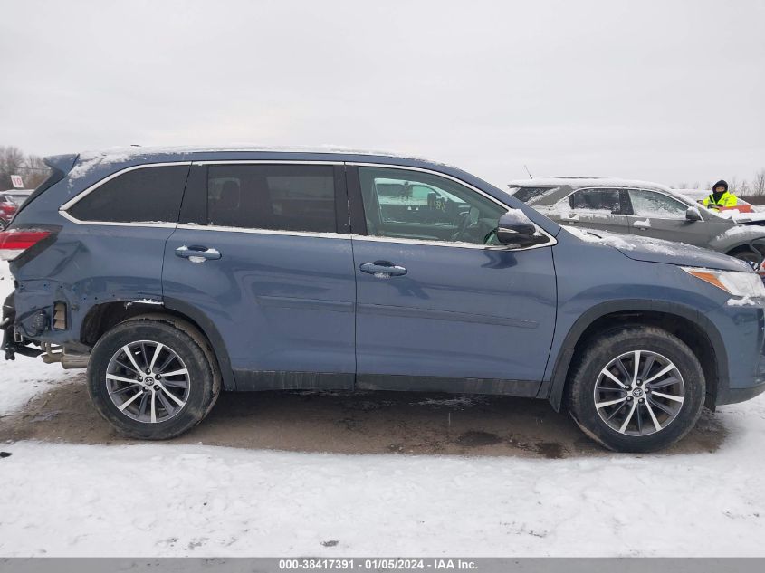 2019 Toyota Highlander Xle VIN: 5TDJZRFH4KS946100 Lot: 38417391