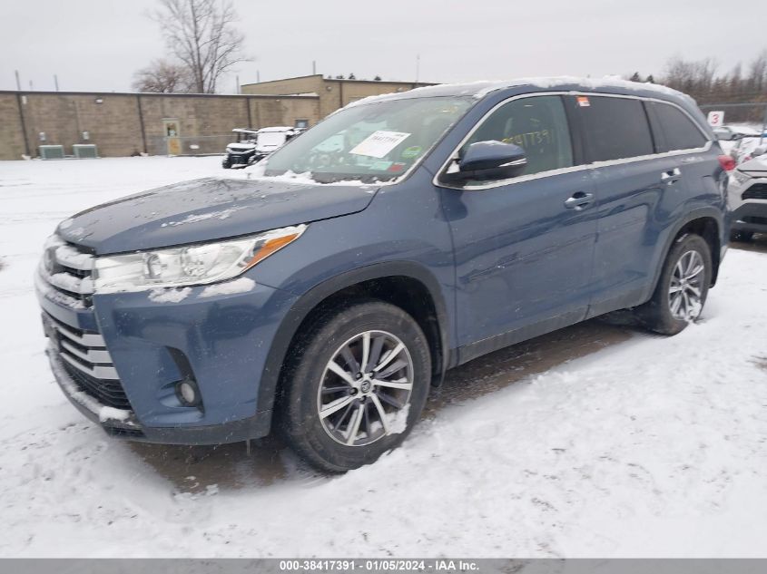 5TDJZRFH4KS946100 2019 Toyota Highlander Xle