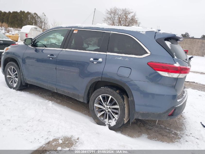 2019 Toyota Highlander Xle VIN: 5TDJZRFH4KS946100 Lot: 38417391