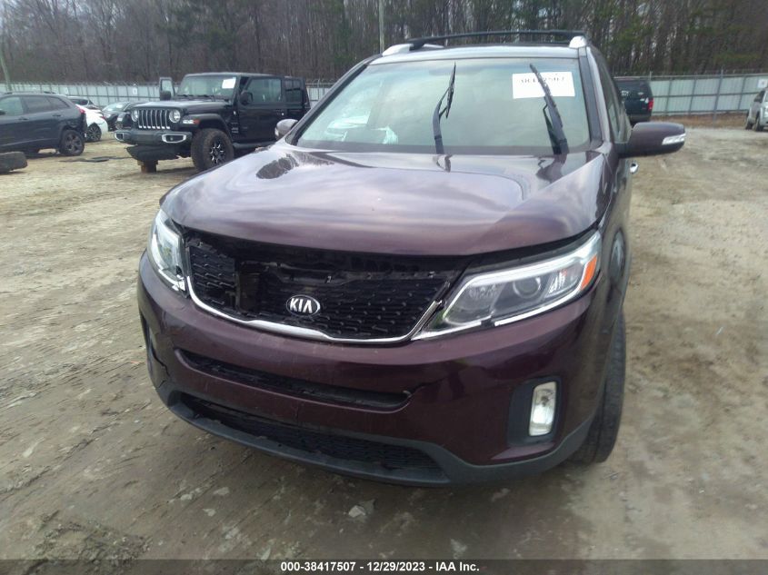 2014 Kia Sorento Lx VIN: 5XYKT4A61EG509445 Lot: 38417507