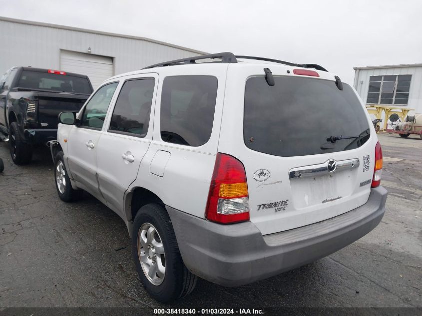 2002 Mazda Tribute Dx VIN: 4F2YU07B82KM54812 Lot: 38418340