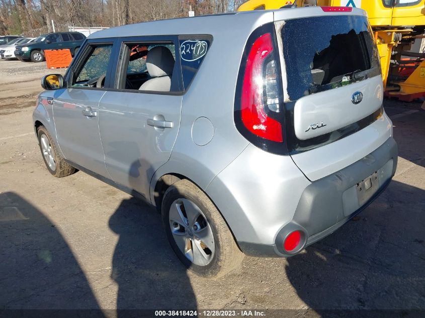 2015 Kia Soul VIN: KNDJN2A25F7807924 Lot: 38418424