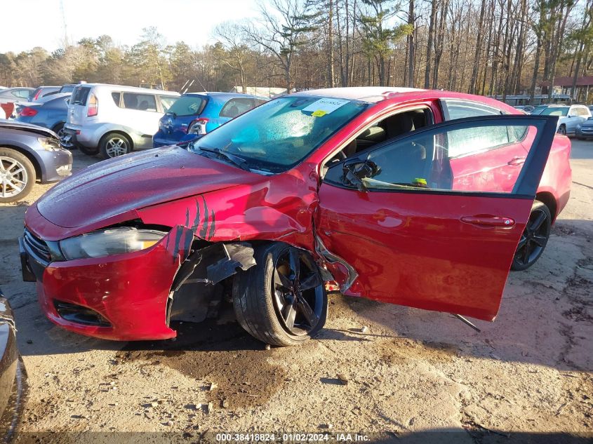 2016 Dodge Dart Sxt VIN: 1C3CDFBB7GD531352 Lot: 38418824