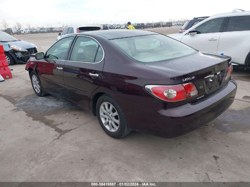 2002 Lexus Es 300 Base (A4) VIN: JTHBF30G225033933 Lot: 38418887