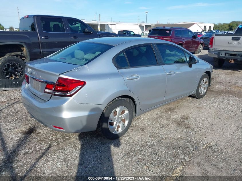 2014 Honda Civic Lx VIN: 19XFB2F58EE010728 Lot: 38419054