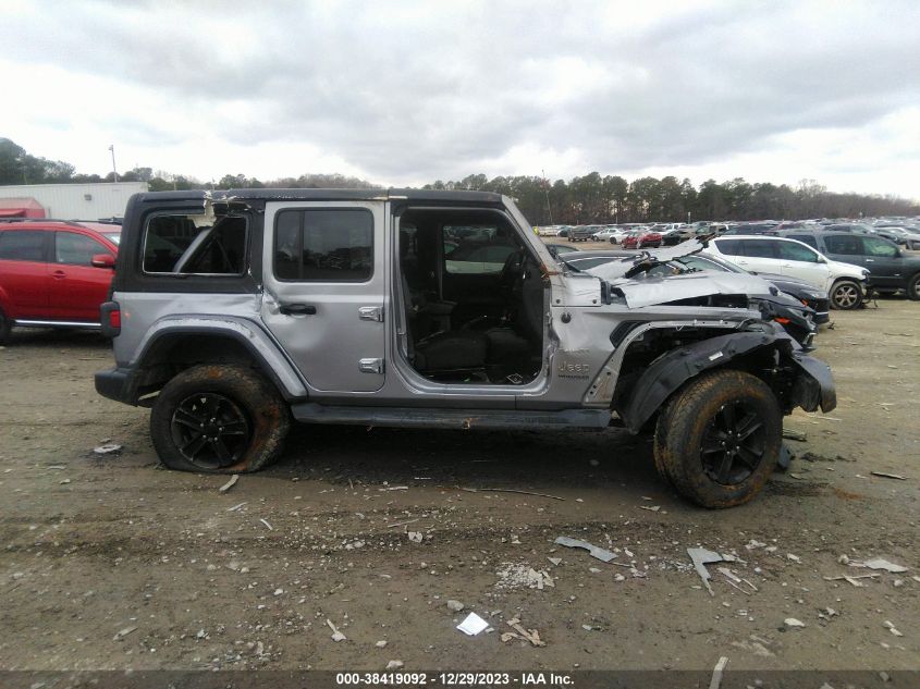 2020 Jeep Wrangler Unlimited Sahara 4X4 VIN: 1C4HJXEN8LW198518 Lot: 38419092