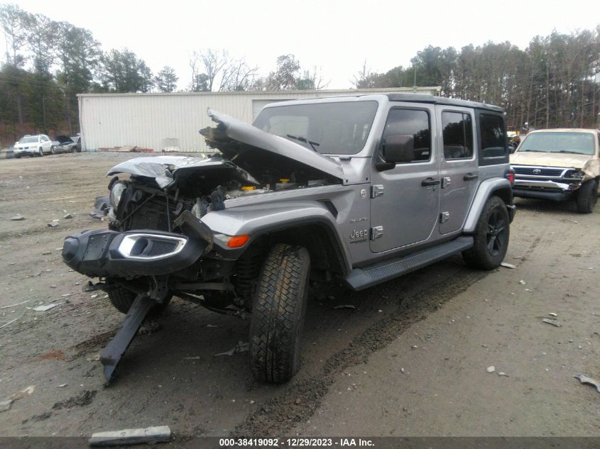 2020 Jeep Wrangler Unlimited Sahara 4X4 VIN: 1C4HJXEN8LW198518 Lot: 38419092