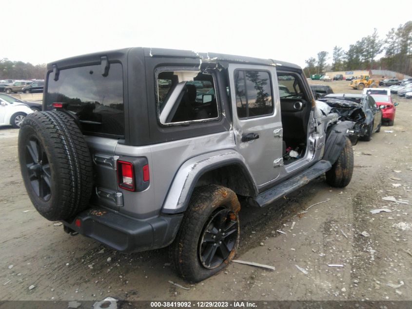 2020 Jeep Wrangler Unlimited Sahara 4X4 VIN: 1C4HJXEN8LW198518 Lot: 38419092