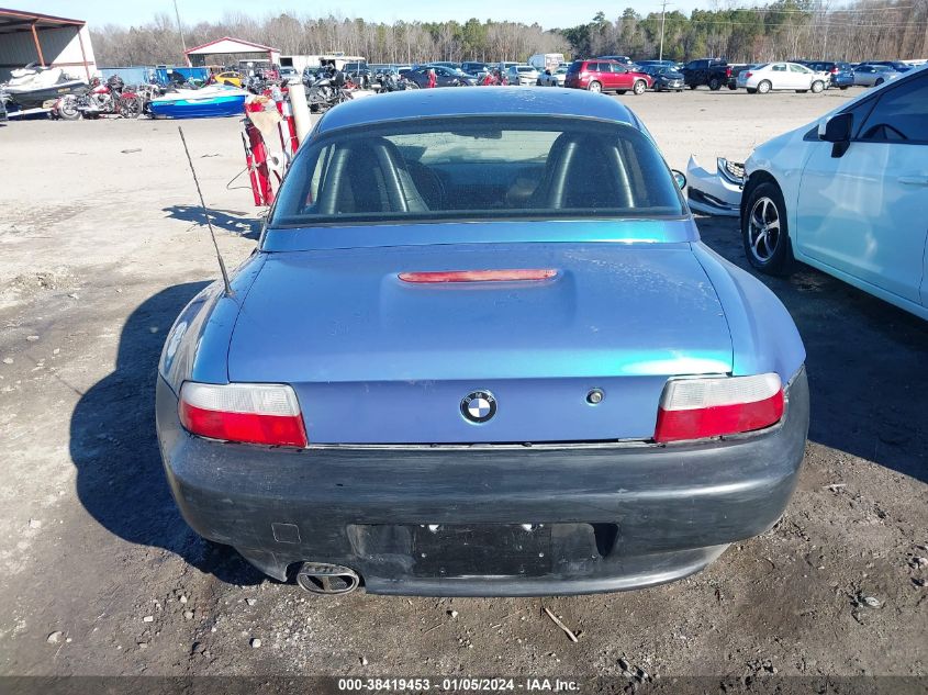 1998 BMW Z3 2.8 VIN: 4USCJ3333WLG20489 Lot: 38419453