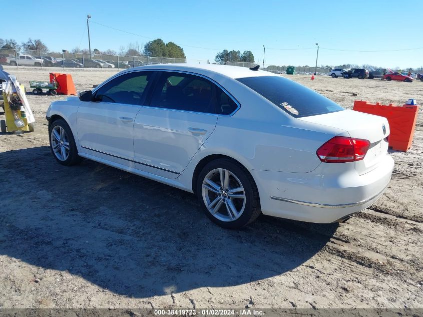 2013 Volkswagen Passat 2.0L Tdi Sel Premium VIN: 1VWCN7A34DC061143 Lot: 38419723