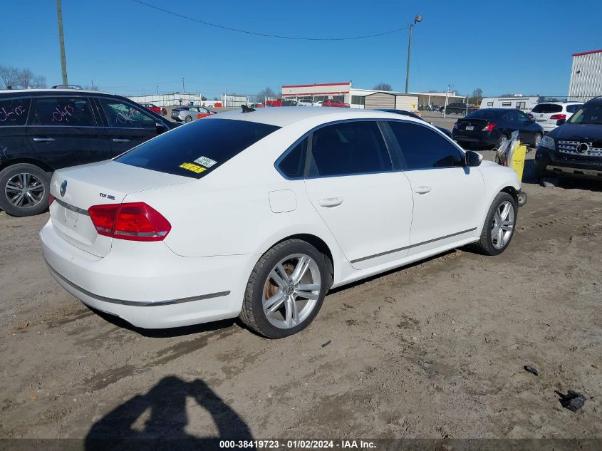 2013 Volkswagen Passat 2.0L Tdi Sel Premium VIN: 1VWCN7A34DC061143 Lot: 38419723