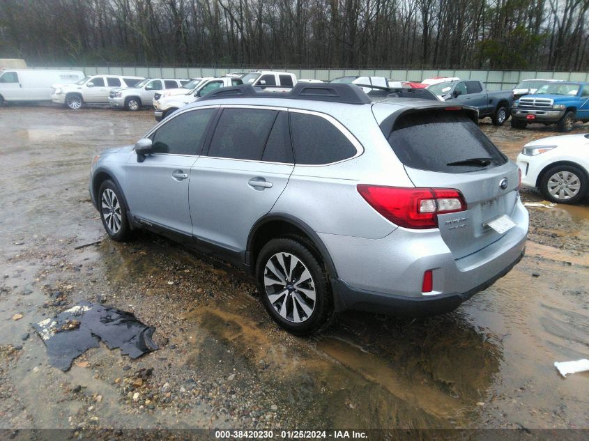 2015 Subaru Outback 2.5I Limited VIN: 4S4BSBNC2F3290066 Lot: 38420230