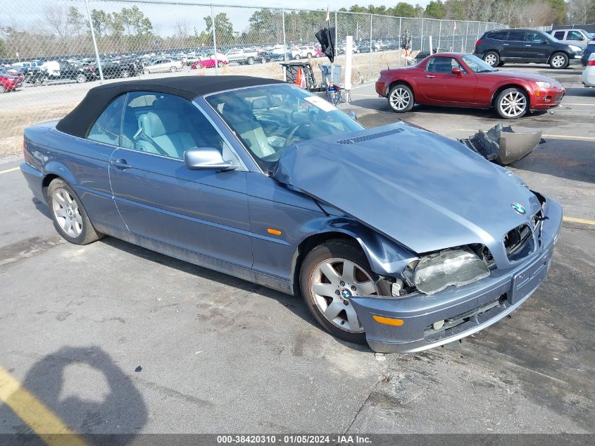 2001 BMW 3 Series 325Ci VIN: WBABS33441JY50483 Lot: 38420310