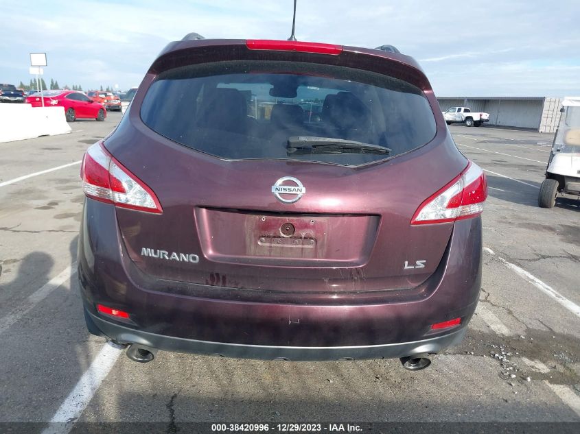 2013 Nissan Murano Sl VIN: JN8AZ1MU2DW205839 Lot: 38420996