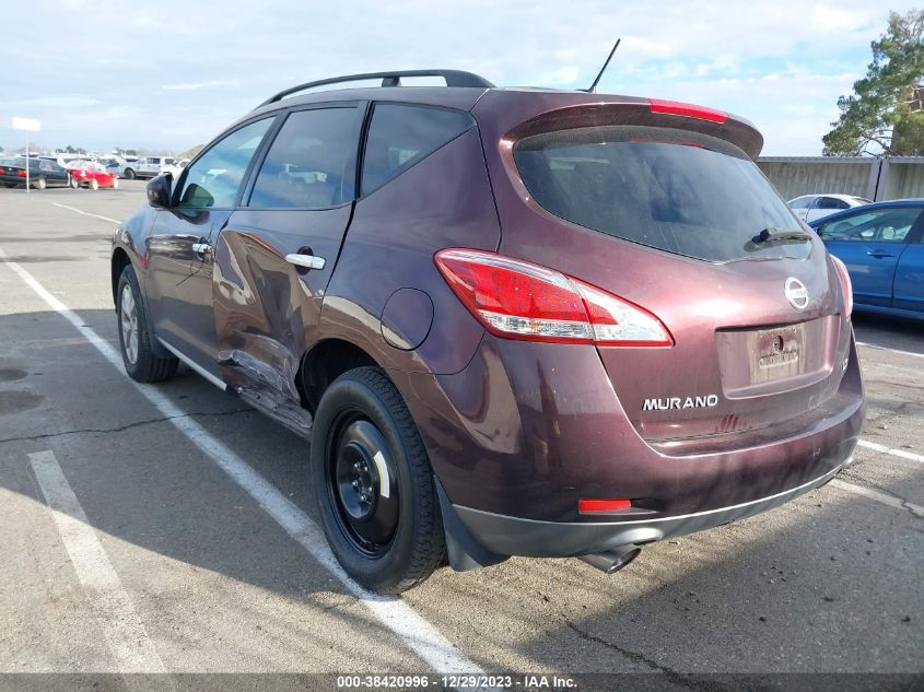 2013 Nissan Murano Sl VIN: JN8AZ1MU2DW205839 Lot: 38420996