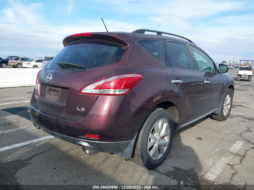 JN8AZ1MU2DW205839 2013 Nissan Murano Sl