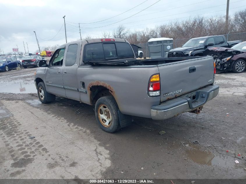 2002 Toyota Tundra Sr5 VIN: 5TBBN44152S263405 Lot: 38421063