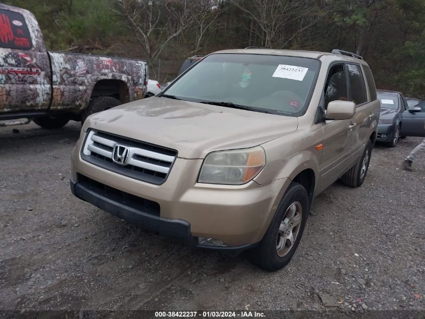 2006 Honda Pilot Ex-L VIN: 5FNYF28586B050863 Lot: 38422237