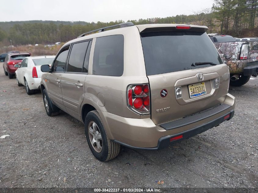 2006 Honda Pilot Ex-L VIN: 5FNYF28586B050863 Lot: 38422237