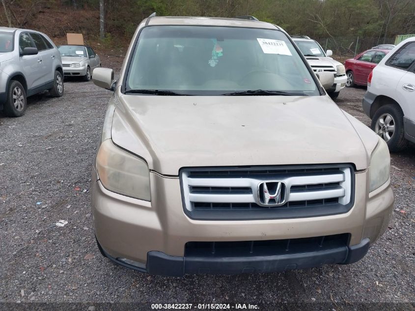 2006 Honda Pilot Ex-L VIN: 5FNYF28586B050863 Lot: 38422237