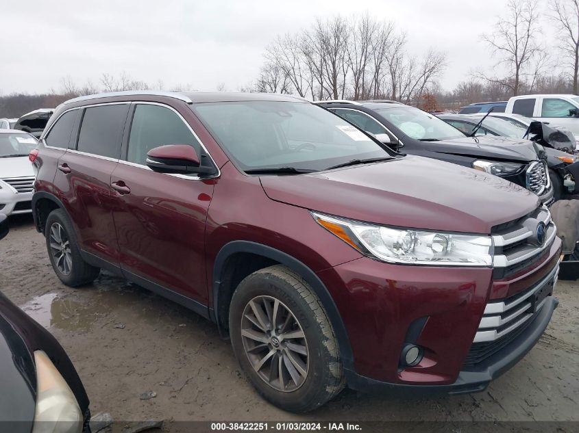 5TDJZRFHXKS936929 2019 Toyota Highlander Xle