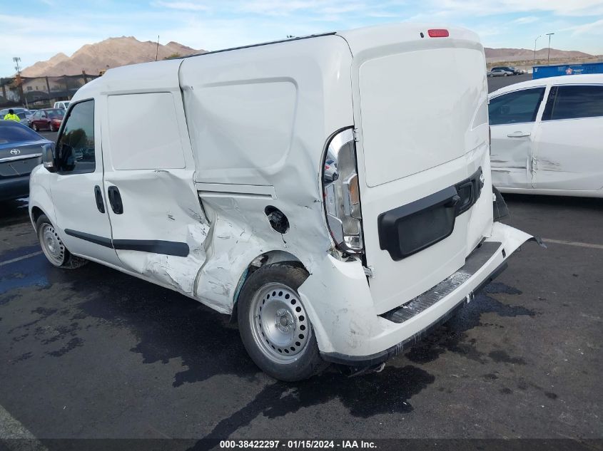 2022 Ram Promaster City Cargo Van VIN: ZFBHRFABXN6Y51631 Lot: 38422297