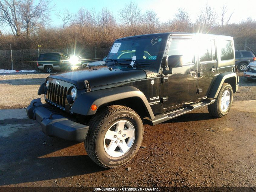 2017 Jeep Wrangler Unlimited Sport 4X4 VIN: 1C4BJWDG8HL690607 Lot: 38422520