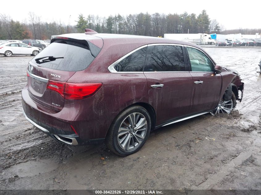 2017 Acura Mdx Technology Package VIN: 5FRYD4H57HB011295 Lot: 38422526