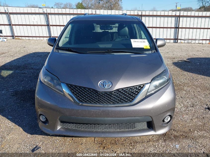 2015 Toyota Sienna Se Premium 8 Passenger VIN: 5TDXK3DC5FS646459 Lot: 38422640